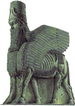 Ассирия. Шеду из дворца Саргона II в Дур-Шаррукине.